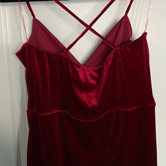 Red Suede Dress - Picture 3 of 3